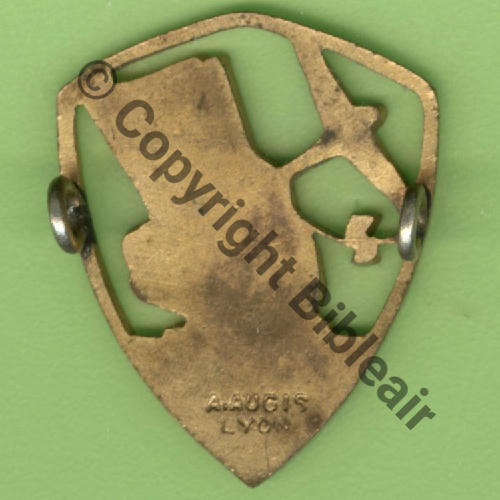 514 GAO.1.514 LYON 1939   TALLARD BLEU VISAGE ROSE FUCHSIA  A.AUGIS LYON 2Lign 2Anneaux Dos lisse  Src.Y.GENTY 407Eur06.21 